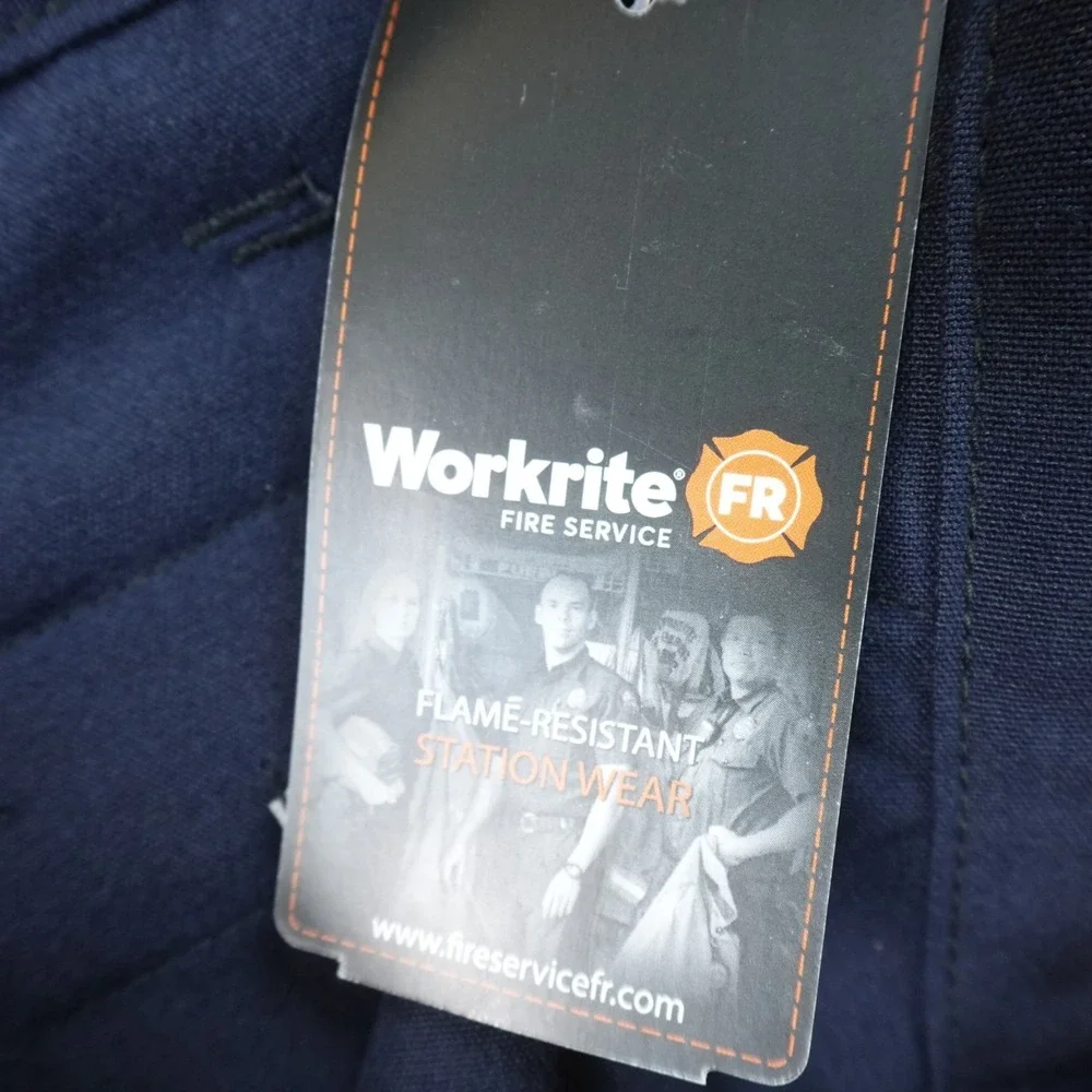 NEW Workrite FR Pants Mens 34X33 Blue Fire Flame Resistant Nomex Aramid Work